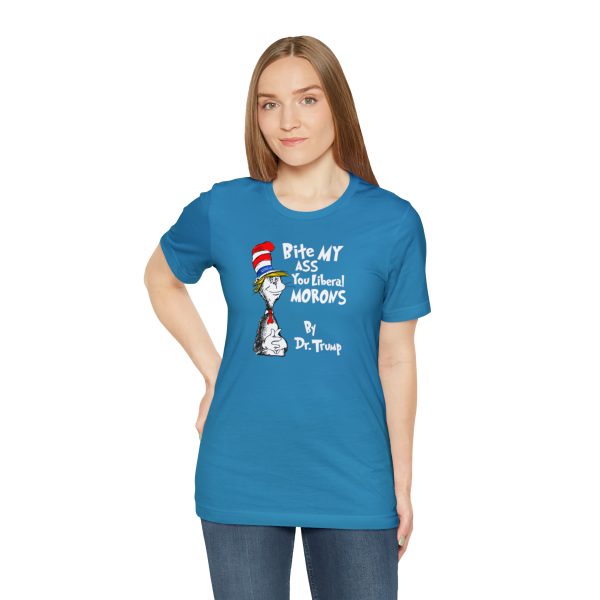 Cancel culture is out of control, especially now that children's book author Dr. Seuss was cancelled! Show people how you really feel about it with this 'Cat in the Hat' style design featuring the outspoken Dr. Trump! T-Shirt, Tshirt, Tee, Shirt, Apparel, Clothing